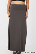 Load image into Gallery viewer, Plus Justina Maxi Skirt Ash Gray