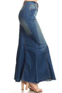 Samantha Long Denim Skirt